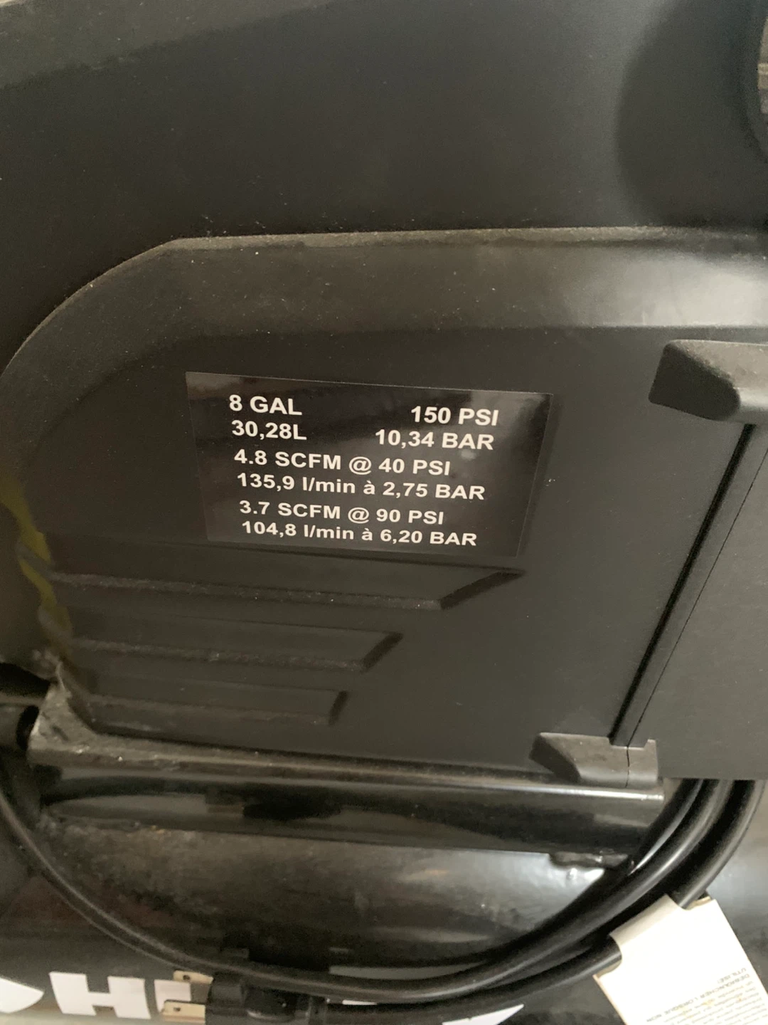 Husky 8 Gallon Air Compressor - photo 3