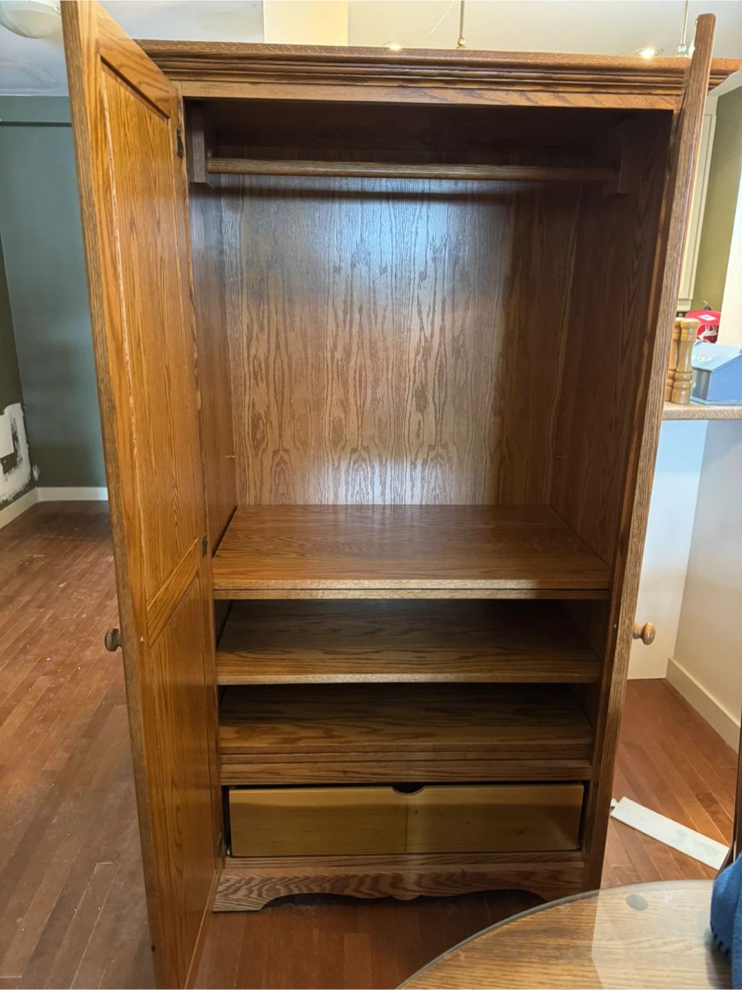 Oak Wardrobe Armoire - photo 2