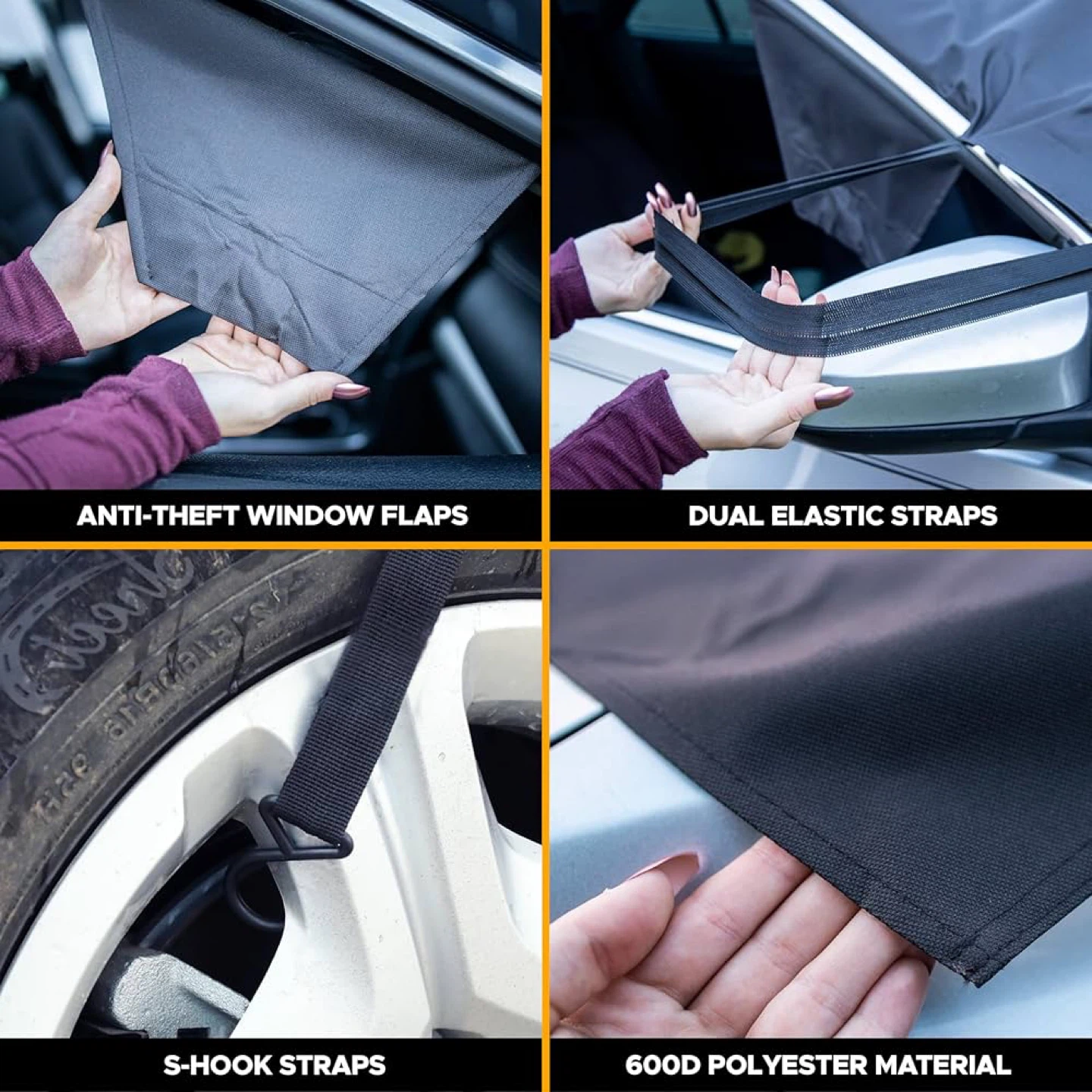 EcoNour Windshield Snow Cover with Storage Pouch - photo 5