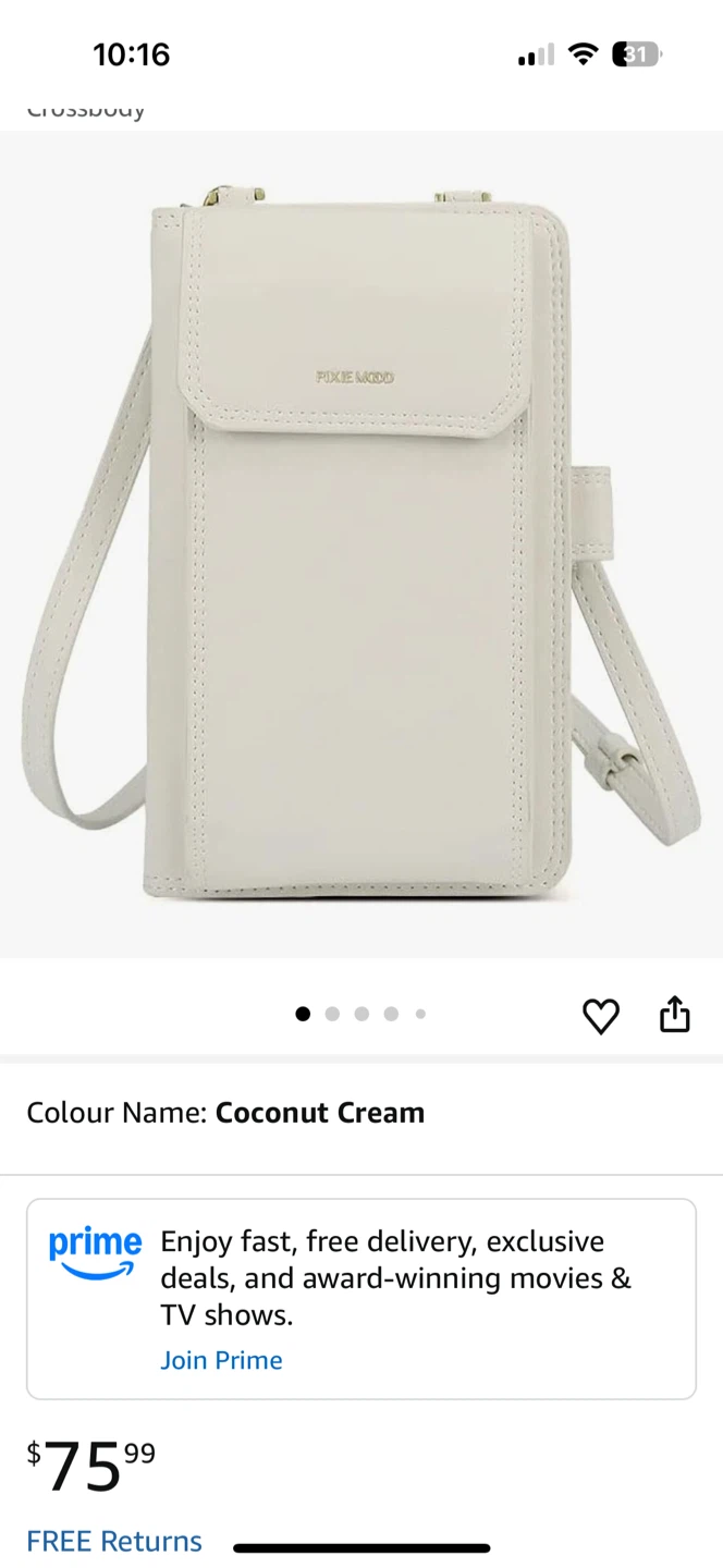 Pixie Mood Crossbody Wallet - pink