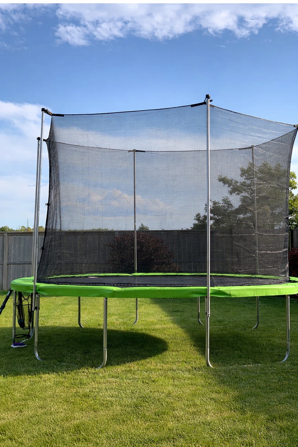 12 feet  Backyard Trampoline with Safety Enclosure
