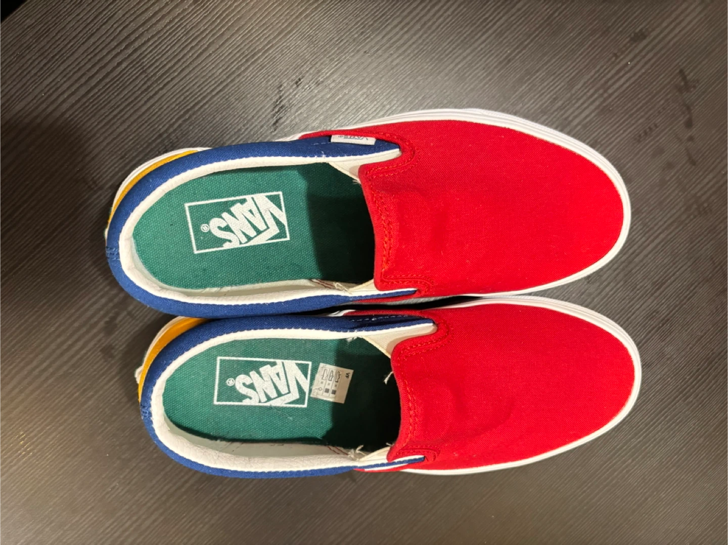 Vans Classic Slip-On Shoes (Yacht Club)Red Blue Yellow Size 9 - photo 3