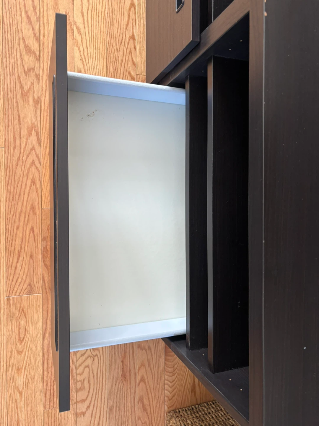 Dark Brown TV Stand with Drawers - photo 3