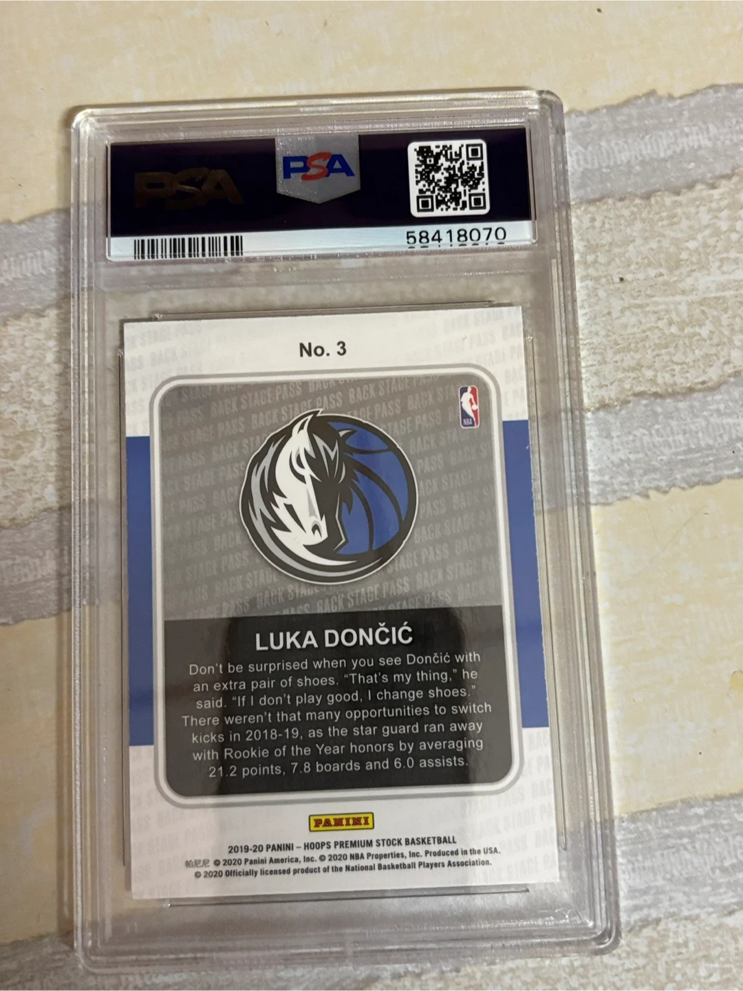 2019 Hoops Premium Stock Luka Doncic Backstage Pass #3 - photo 2