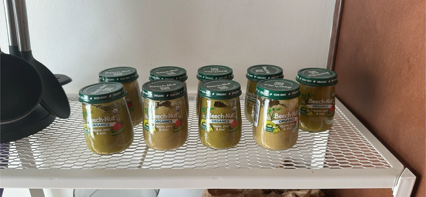 Beech-Nut Organics Apple, Pea & Kiwi Baby Food - 9 Jars 🏆