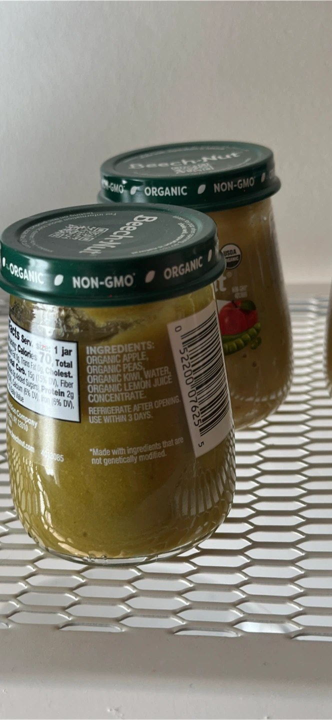 Beech-Nut Organics Apple, Pea & Kiwi Baby Food - 9 Jars 🏆 - photo 4