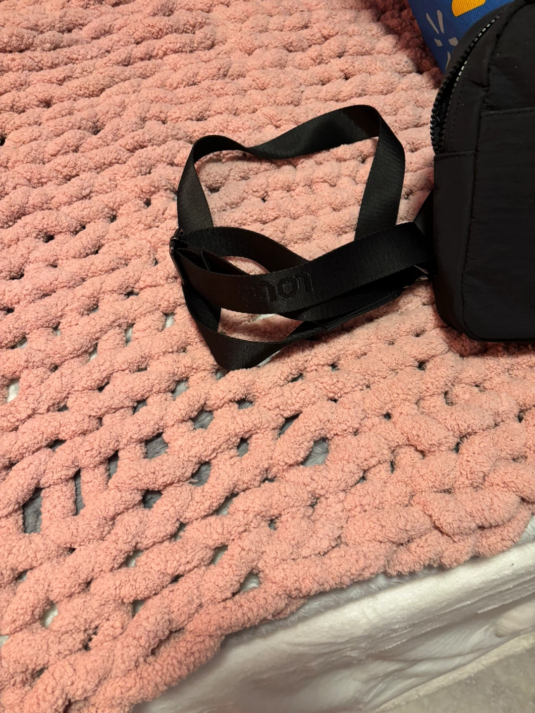 Black Nylon Crossbody Bag