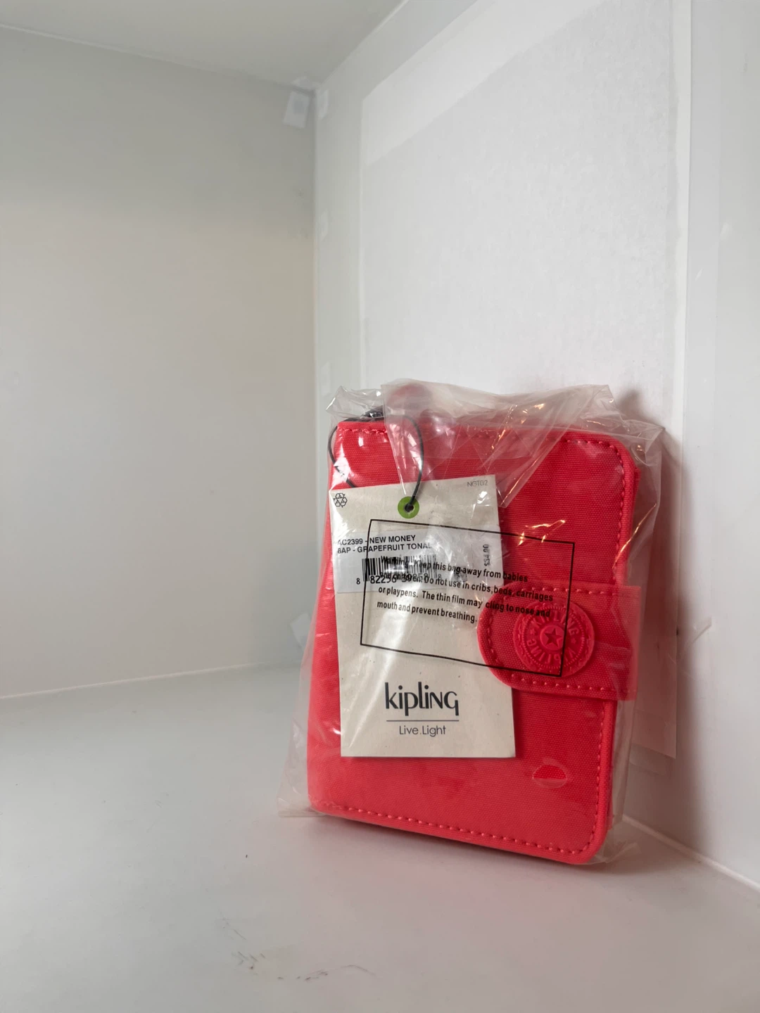 Kipling New Money Wallet - Coral