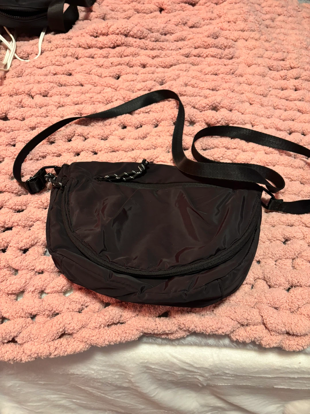 Black Nylon Crossbody Bag - photo 3