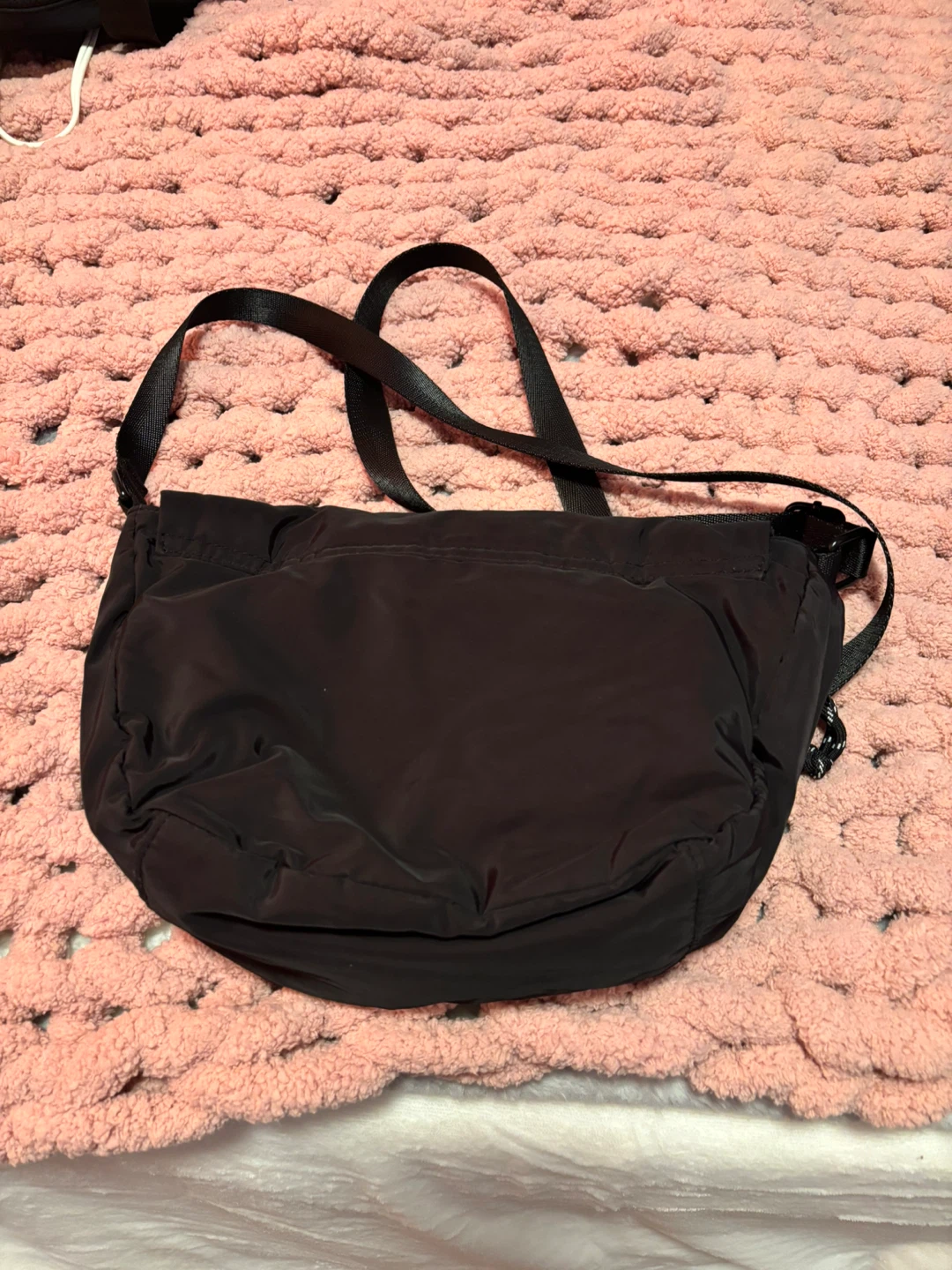 Black Nylon Crossbody Bag - photo 2