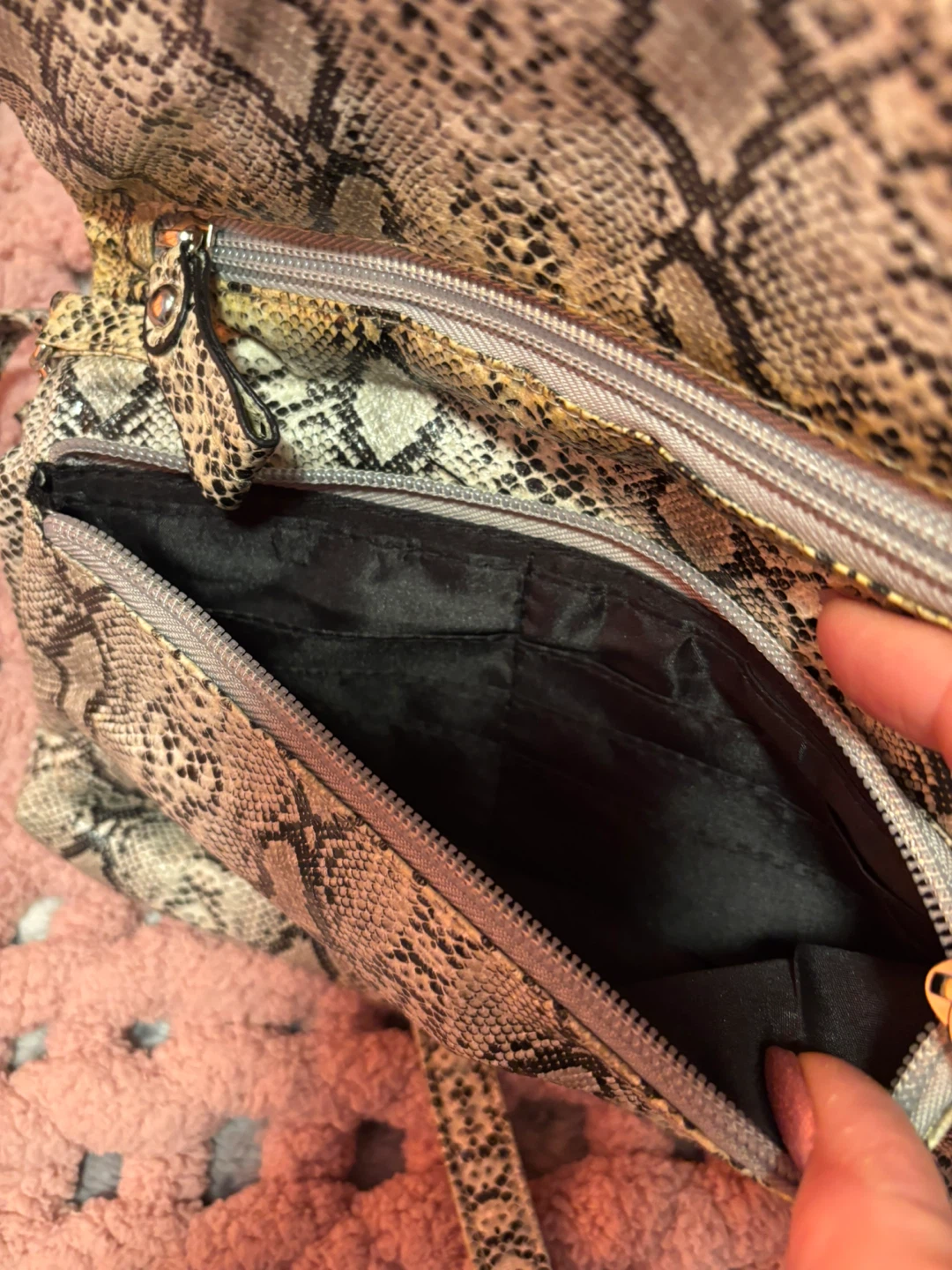 Snake Print Clutch Purse - photo 2