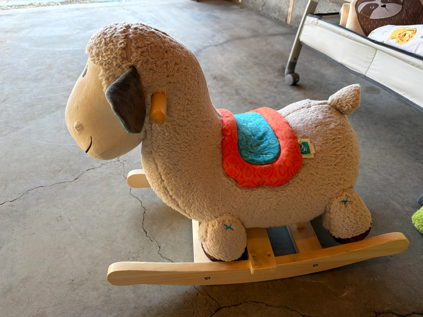 Plush Sheep Rocking Toy