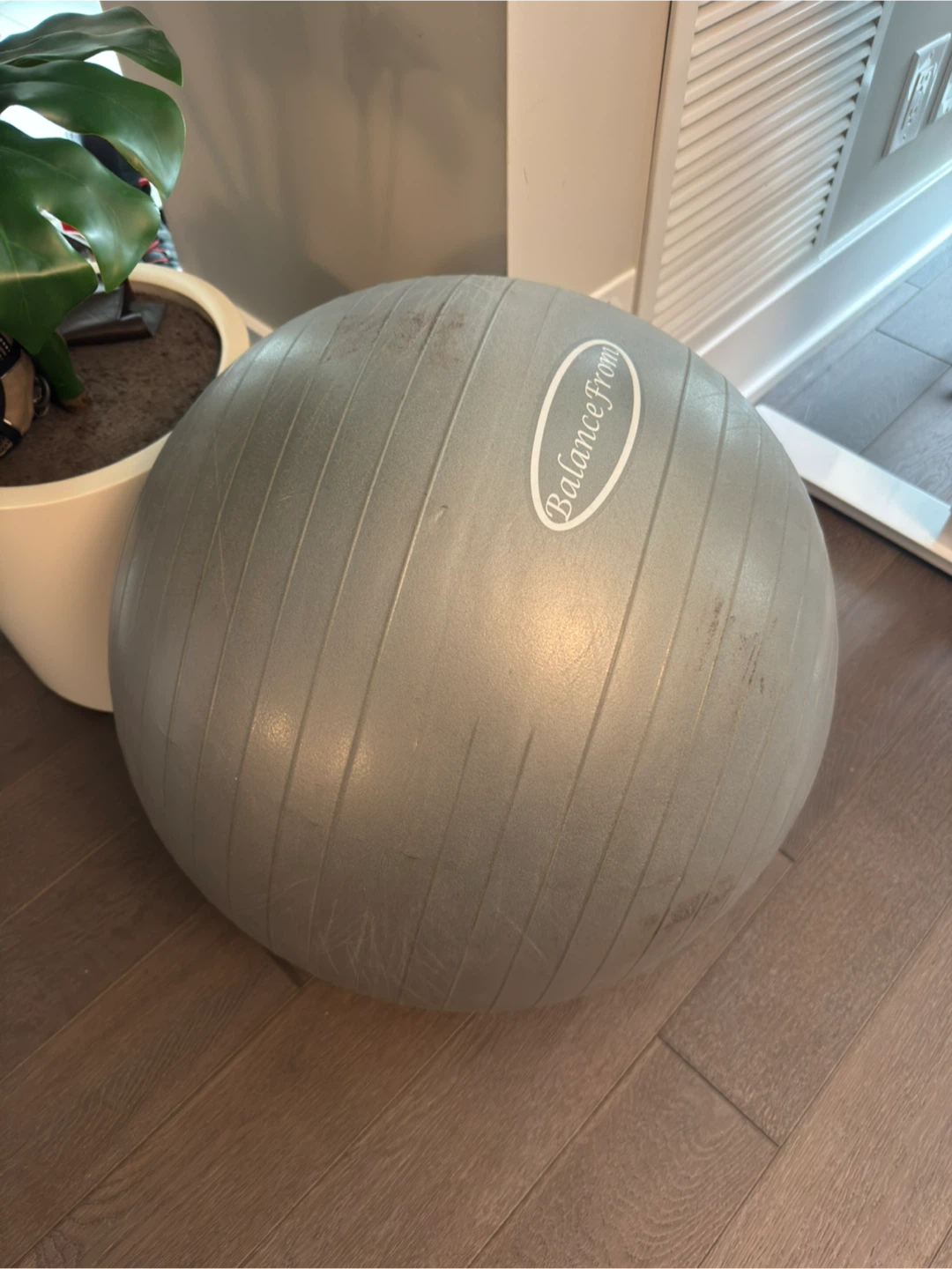 BalanceFrom Grey Exercise Yoga Ball - photo 2