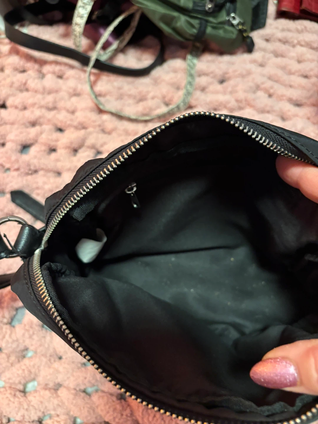 Black Nylon Crossbody Bag - photo 3