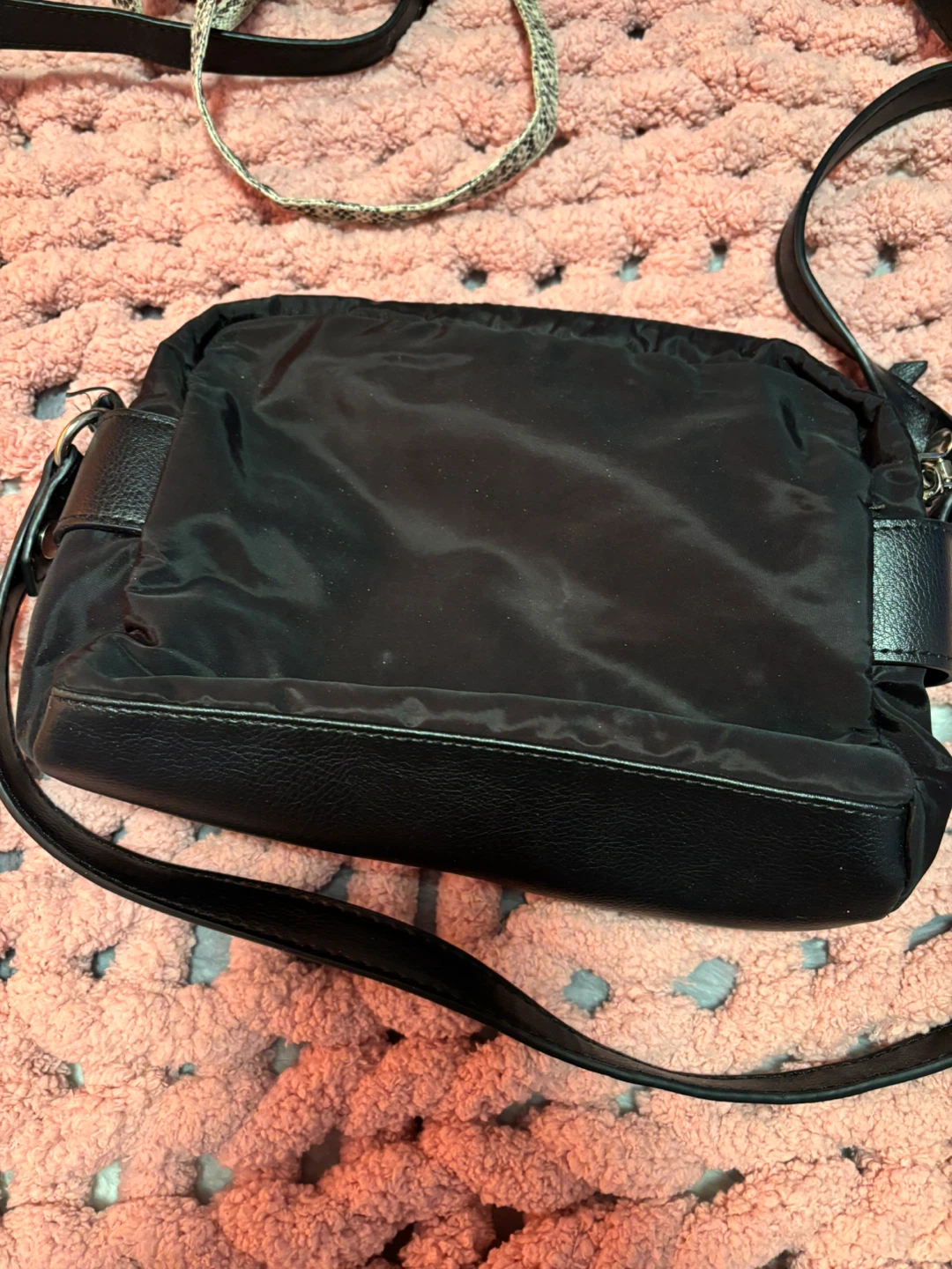Black Nylon Crossbody Bag