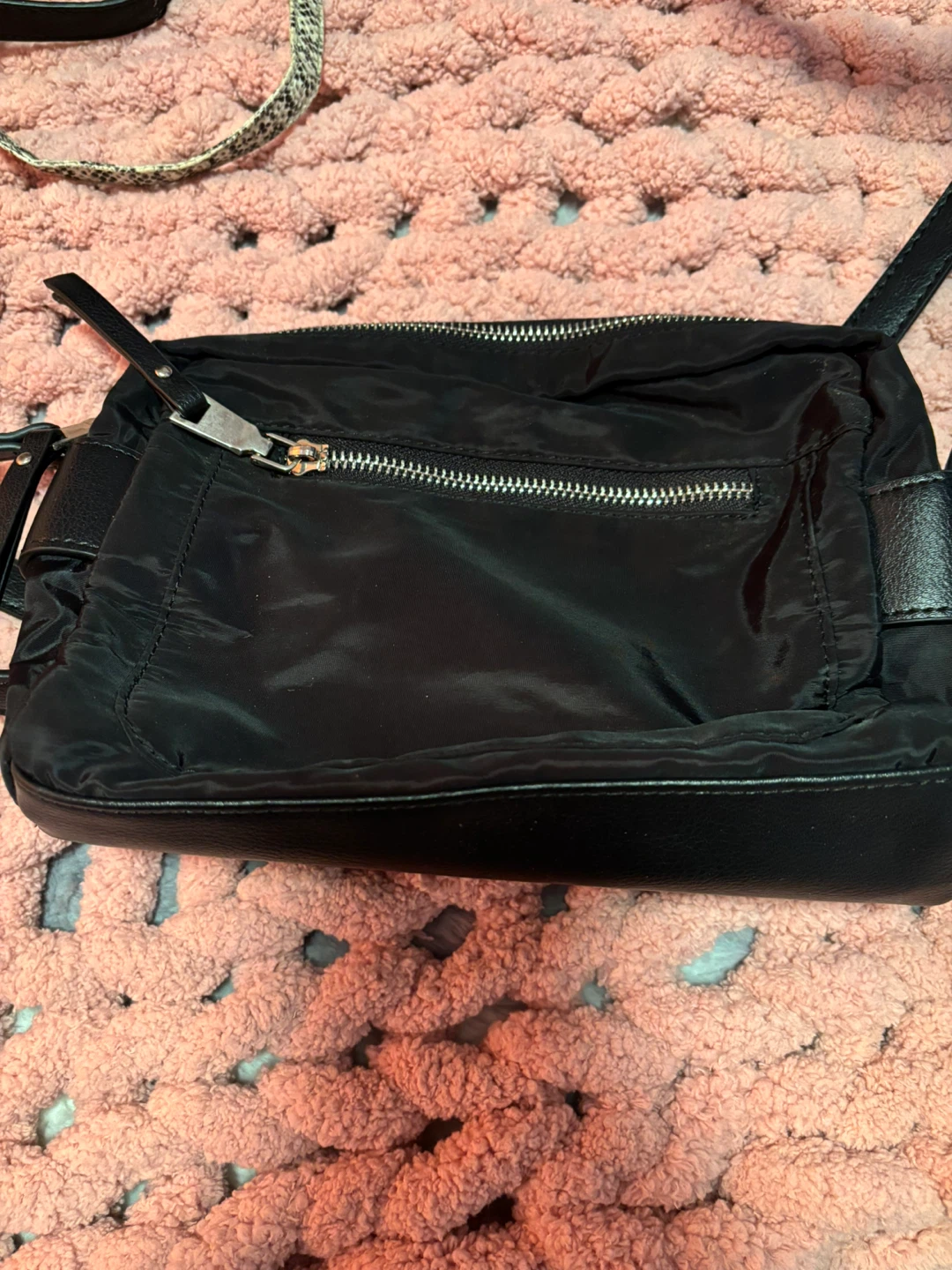 Black Nylon Crossbody Bag - photo 2