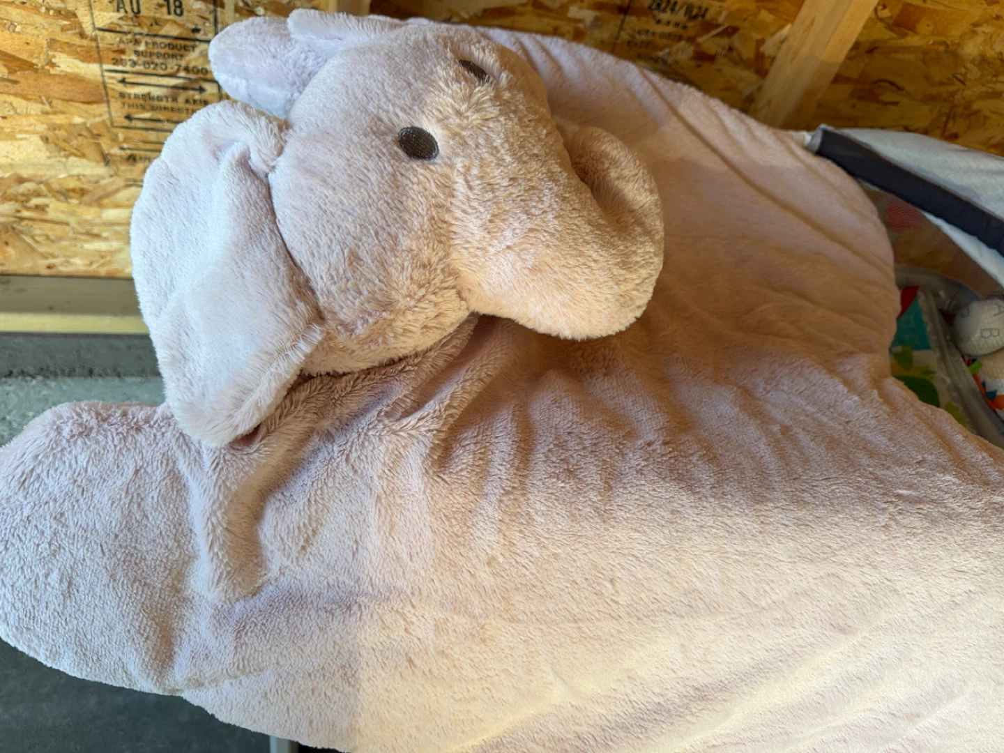 Pink Plush Elephant Pillow - photo 2