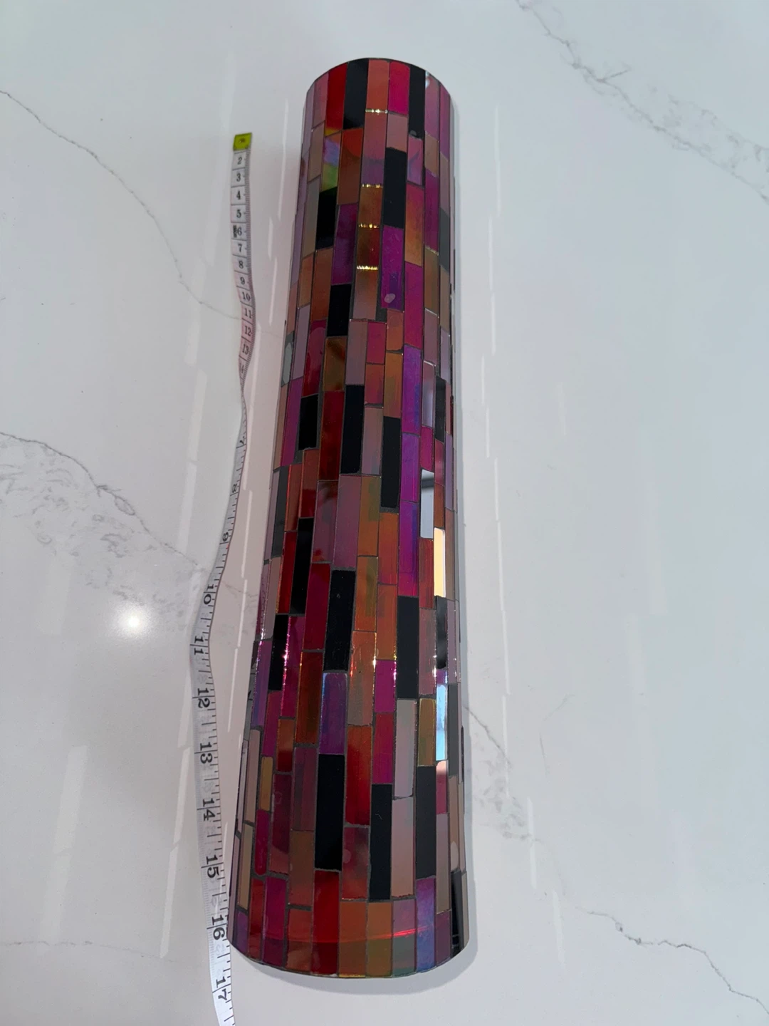 Mosaic Cylinder Vase - photo 4