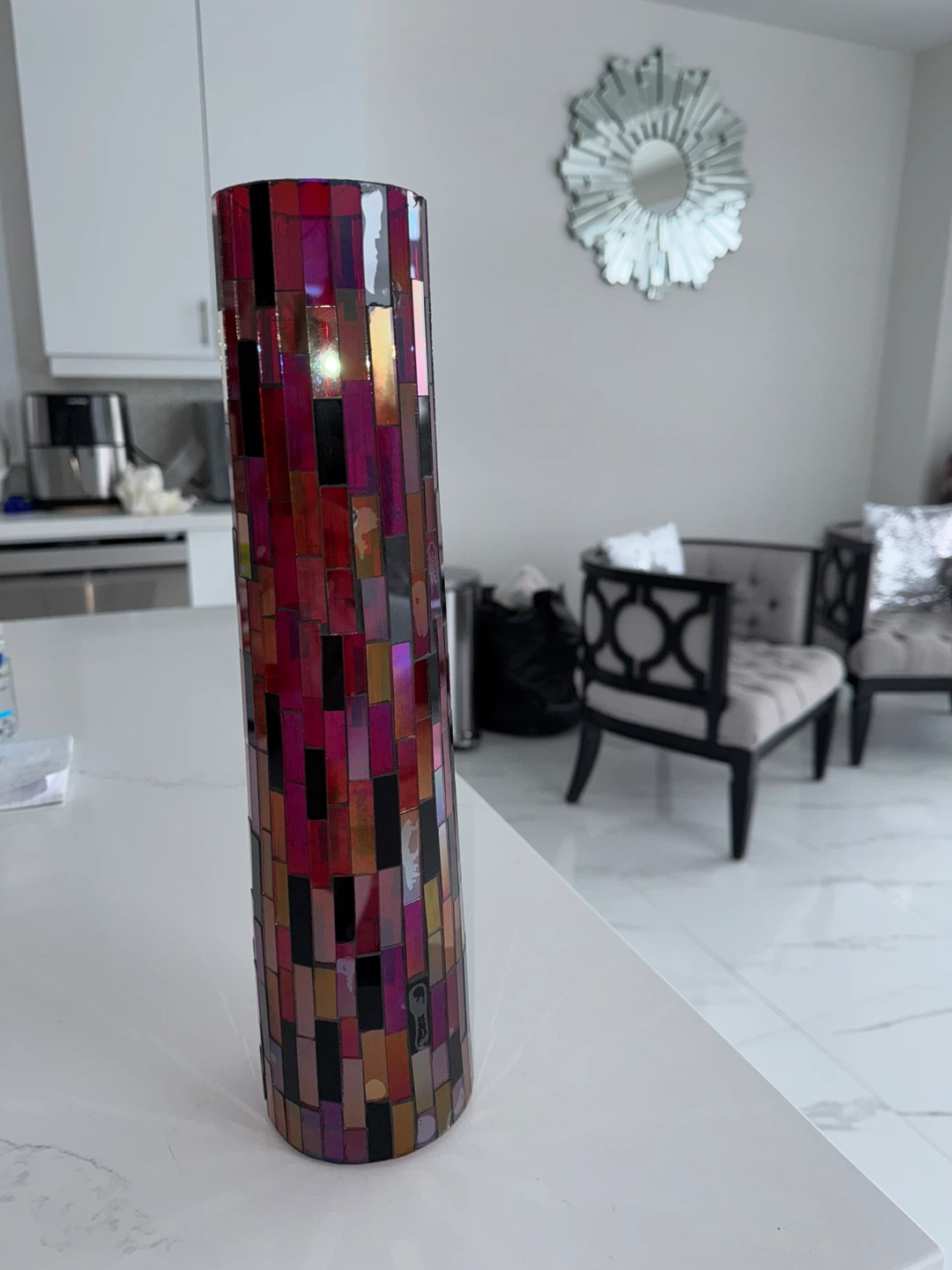 Mosaic Cylinder Vase