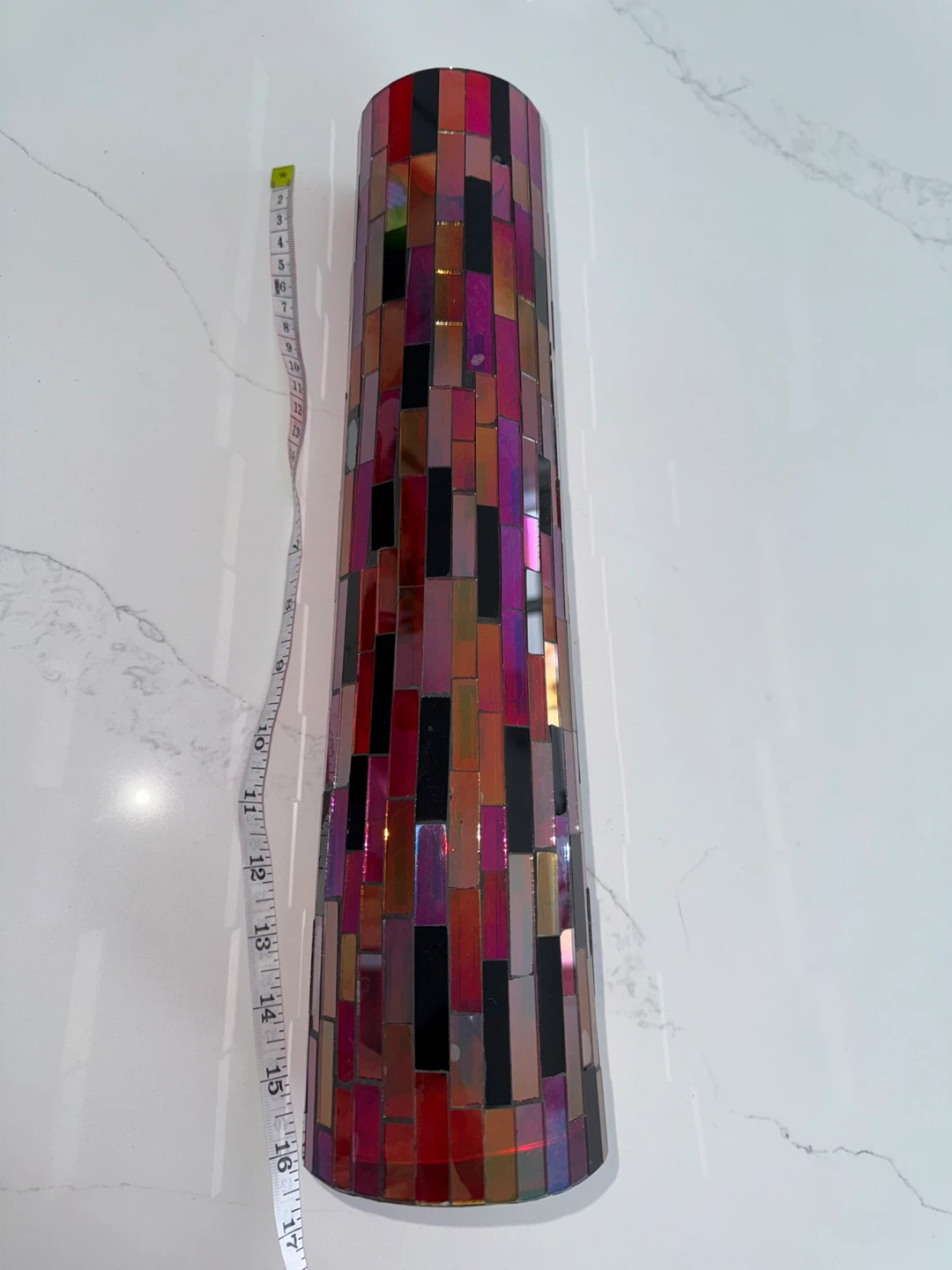 Mosaic Cylinder Vase - photo 3