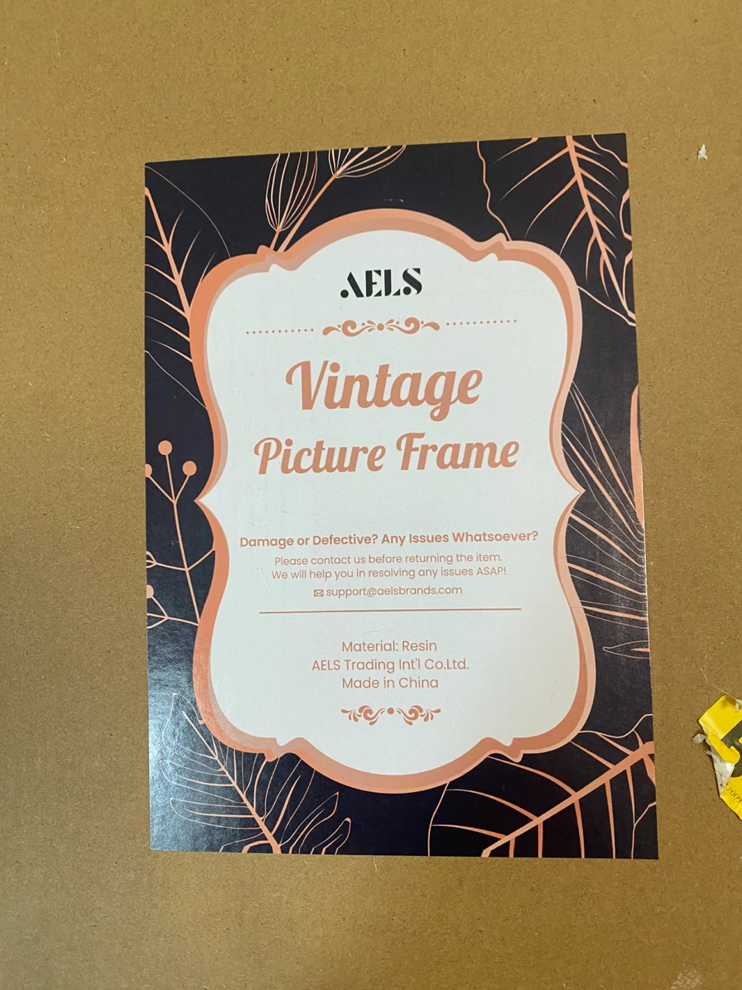 AELS Vintage Picture Frame - Gold - photo 2