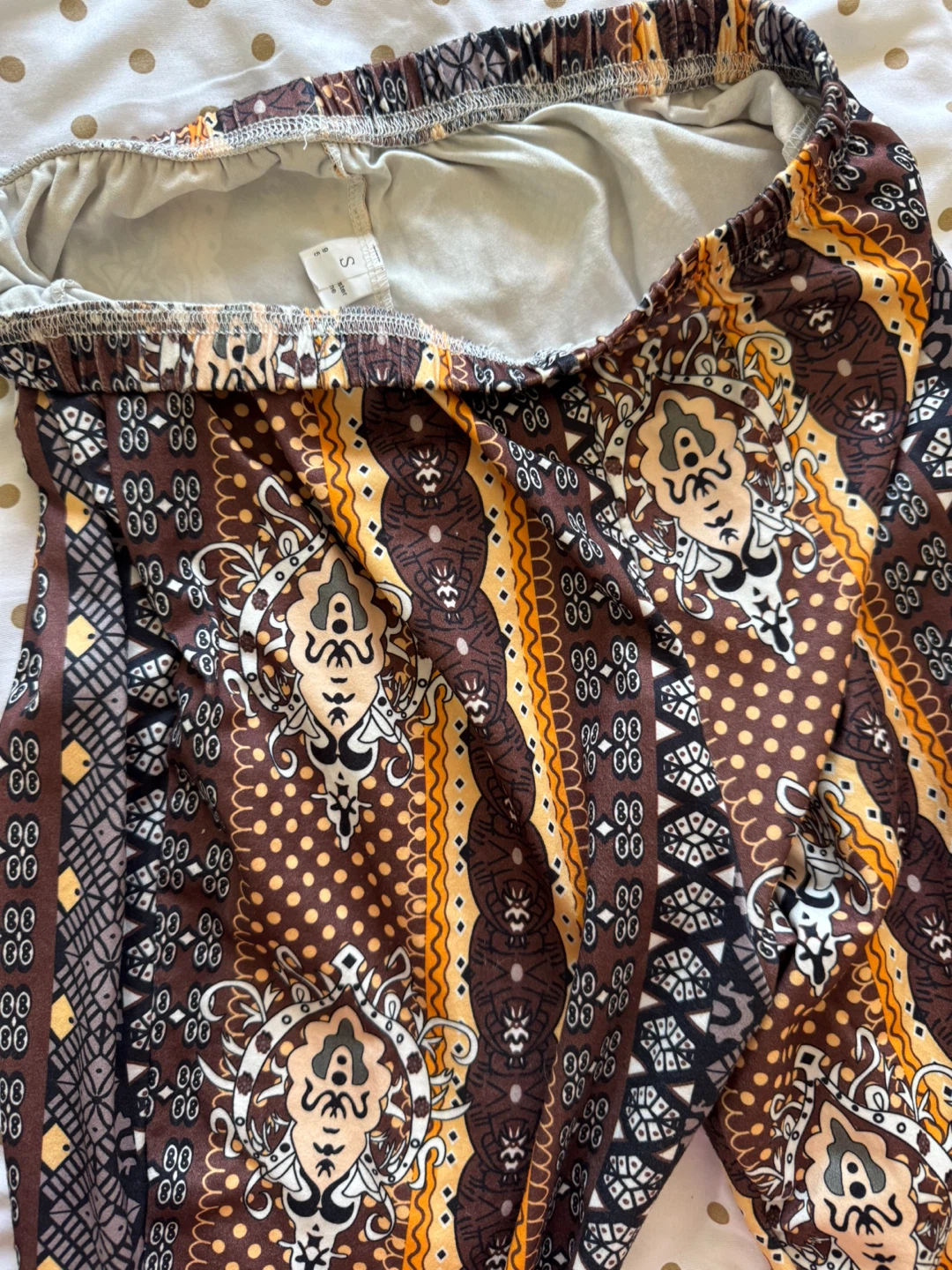 Women's Patterned Bell Bottom Pants - photo 2