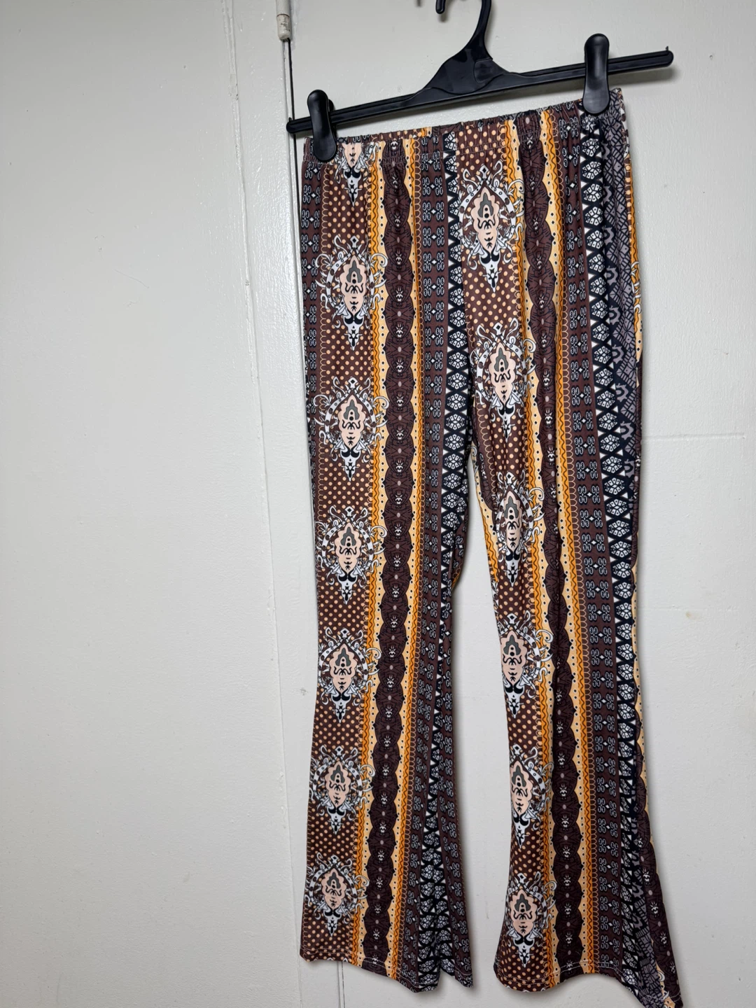 Women's Patterned Bell Bottom Pants