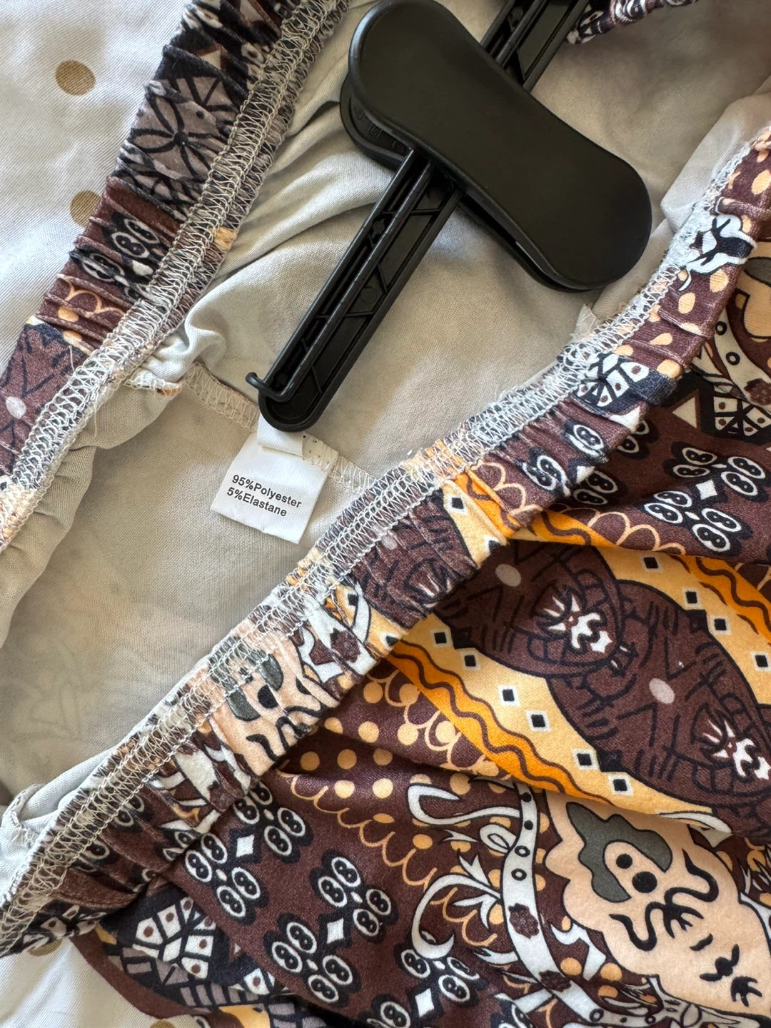 Women's Patterned Bell Bottom Pants - photo 5