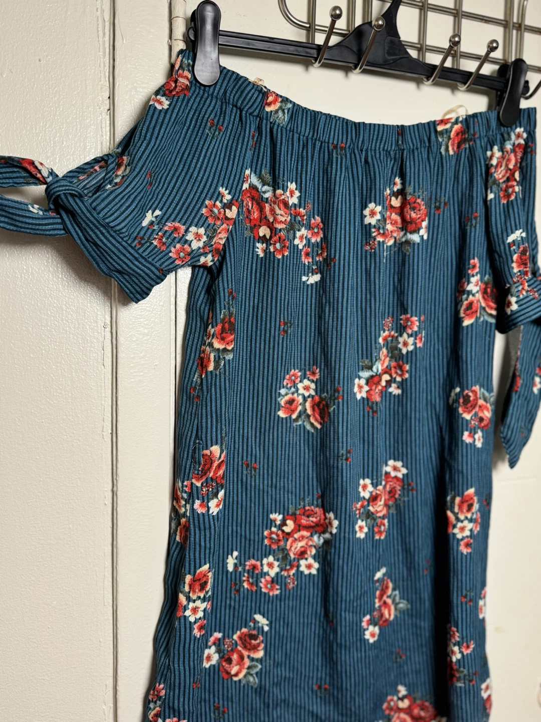 Haute Monde Floral Off-the-Shoulder Top - Size M - photo 2