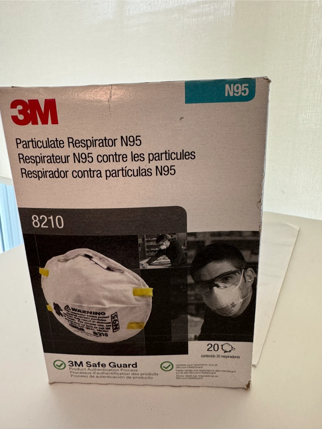 3M 8210 Particulate Respirator N95 Masks (20 count)