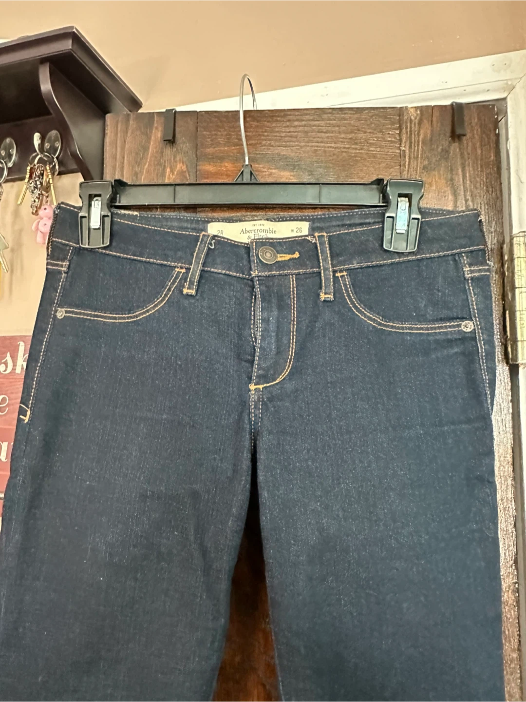 Abercrombie & Fitch Women's Dark Wash Jeans Size 26W 29L - photo 2