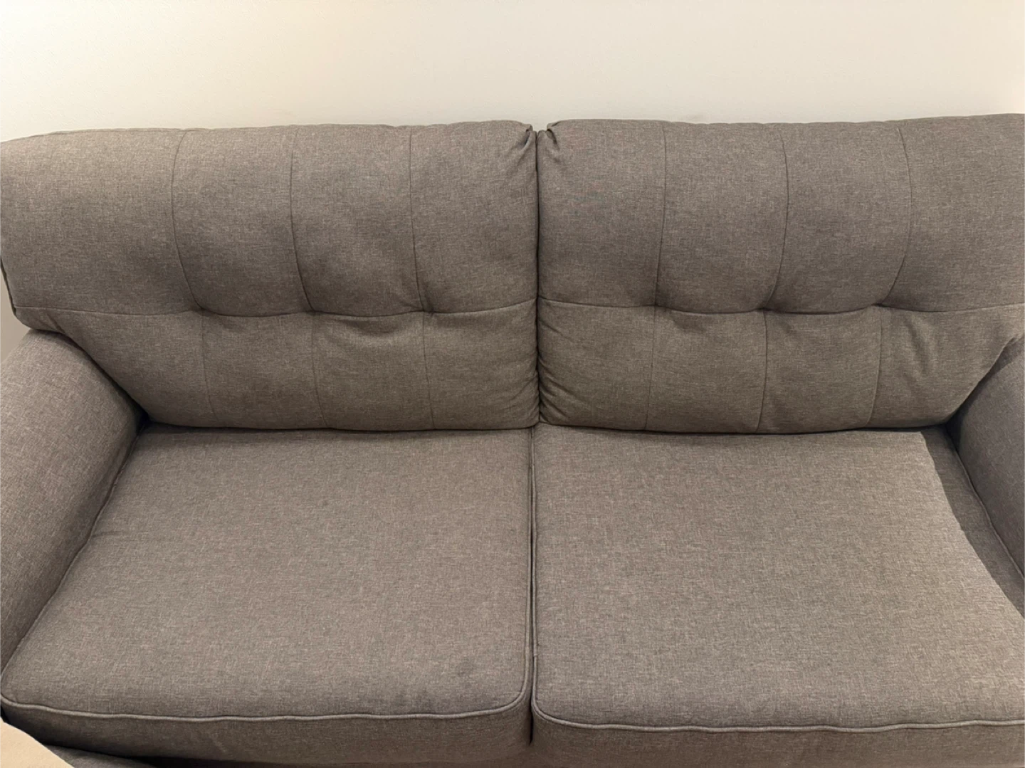 Gray Fabric Loveseat Sofa - photo 4