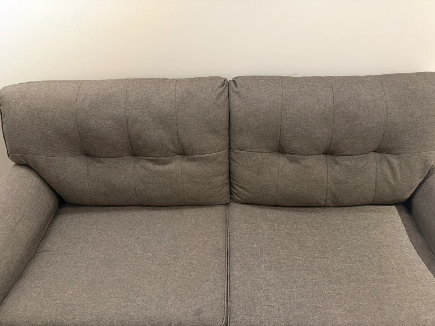 Gray Fabric Loveseat Sofa - photo 2