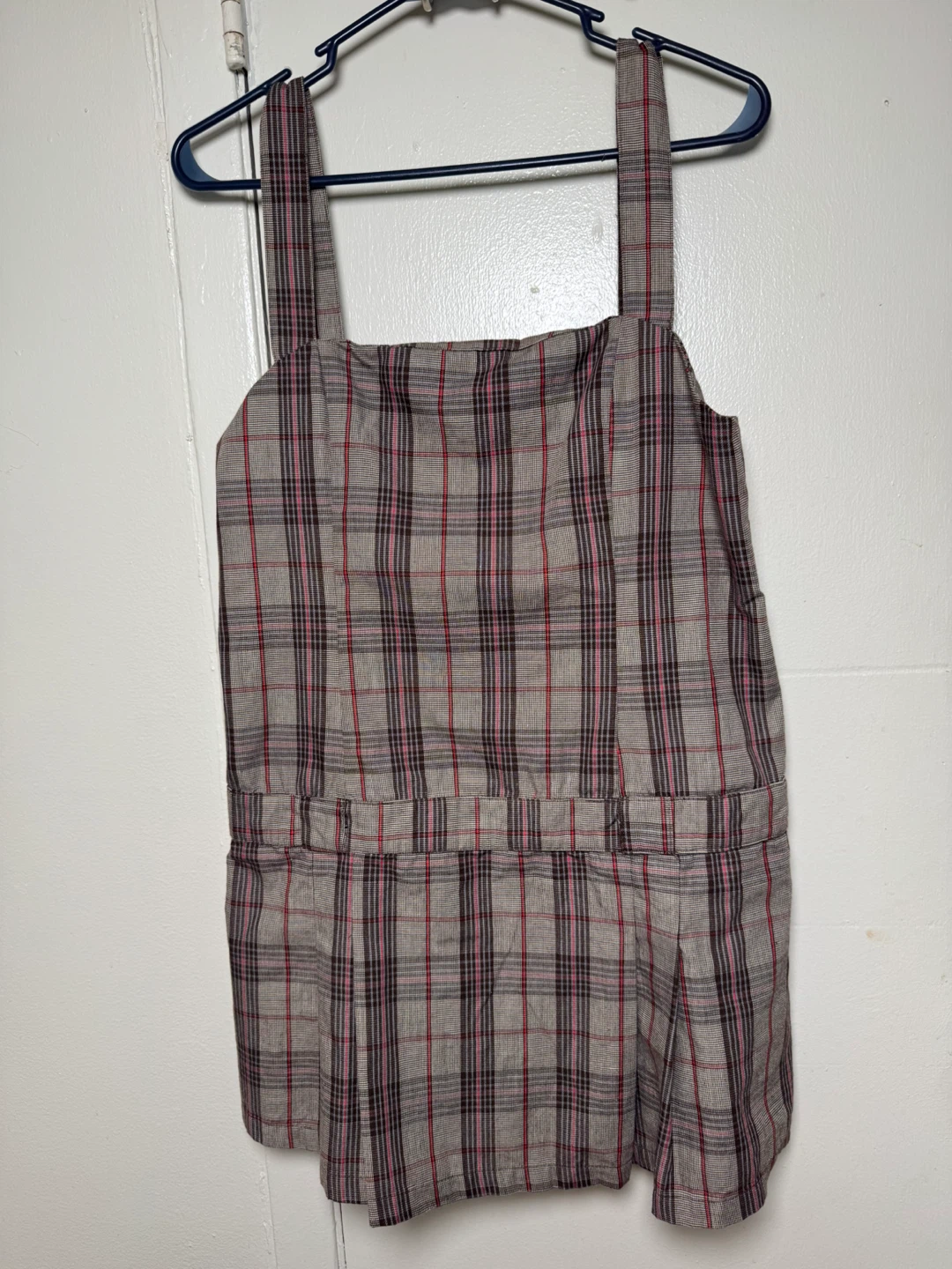 Plaid Jumper Dress