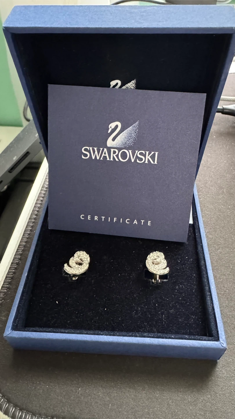 Swarovski Swirl Motif Earrings