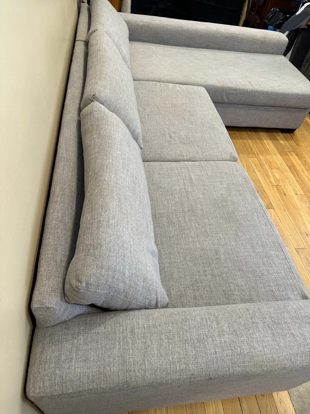 Modern Grey L-Shaped Sectional Sofa Left Chaise (CAN DELIVER) - photo 5