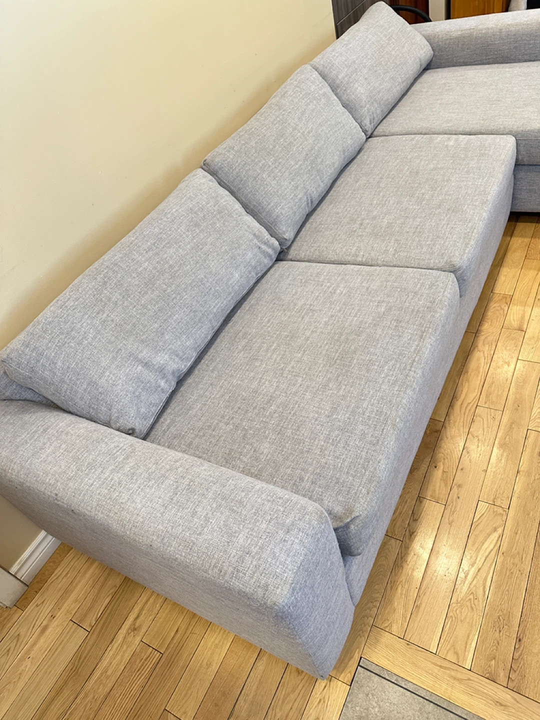 Modern Grey L-Shaped Sectional Sofa Left Chaise (CAN DELIVER) - photo 3