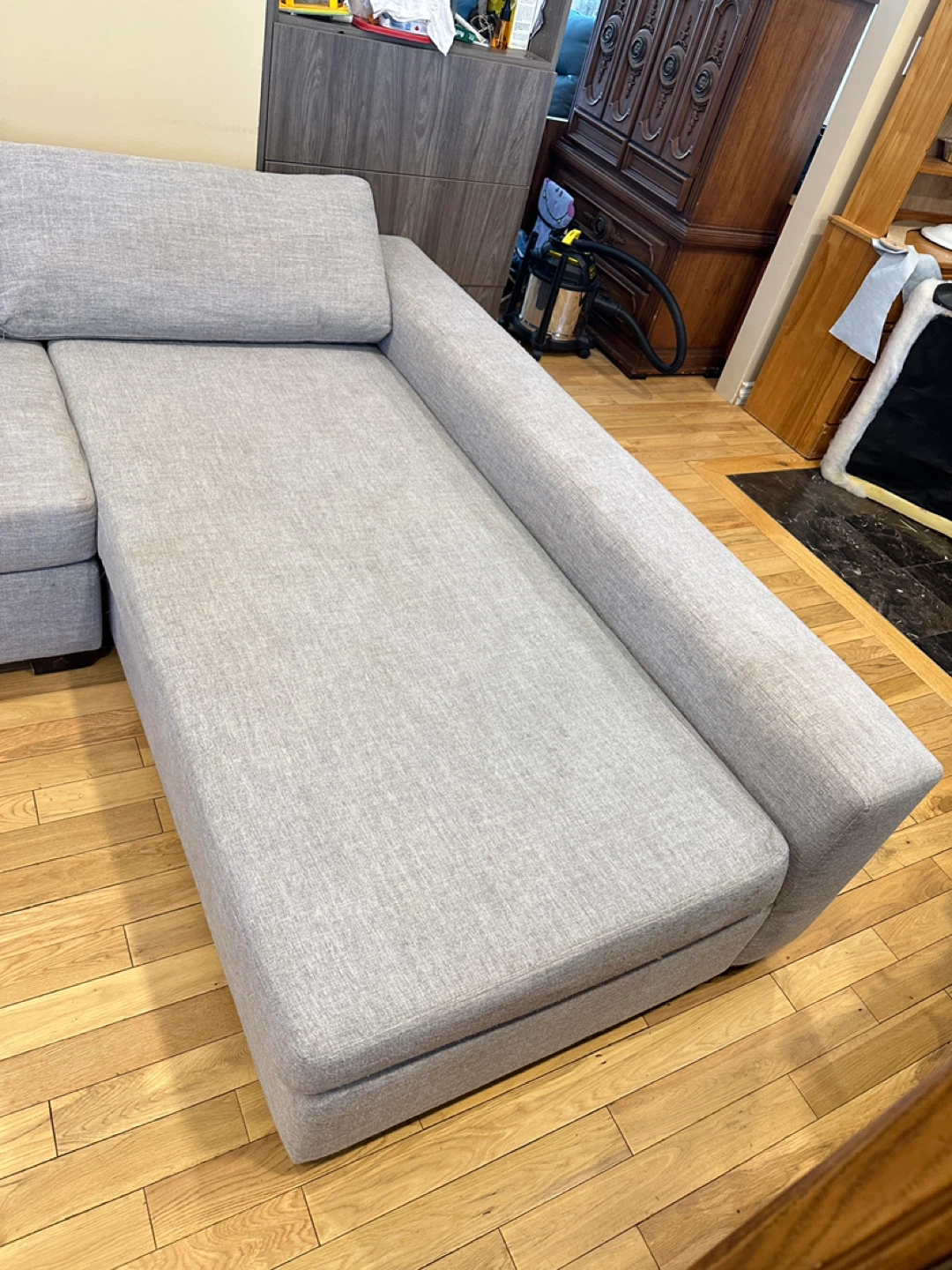 Modern Grey L-Shaped Sectional Sofa Left Chaise (CAN DELIVER) - photo 2