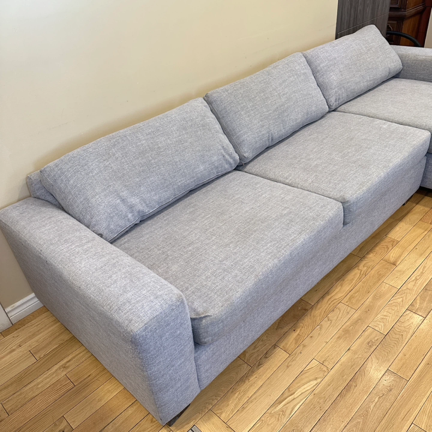 Modern Grey L-Shaped Sectional Sofa Left Chaise (CAN DELIVER) - photo 4