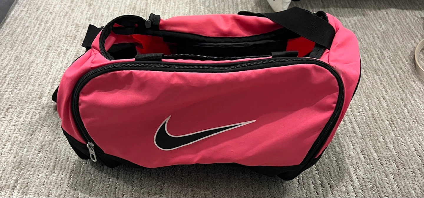 Pink Nike Duffel Bag
