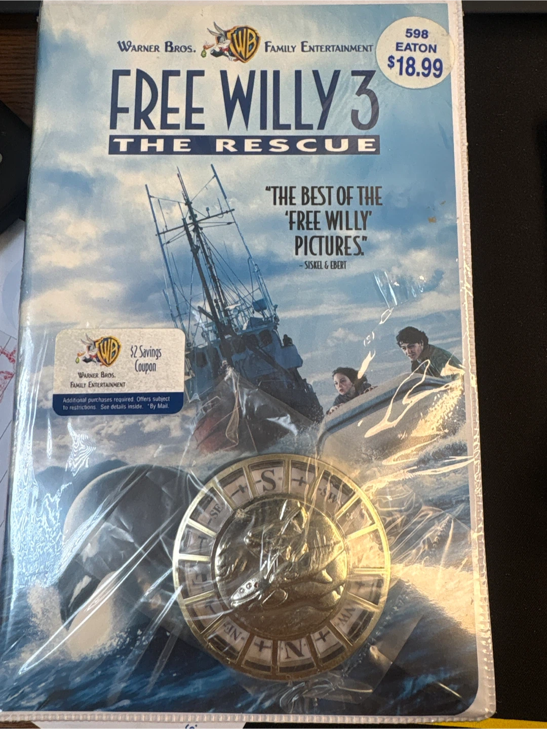 Free Willy 3: The Rescue VHS Movie