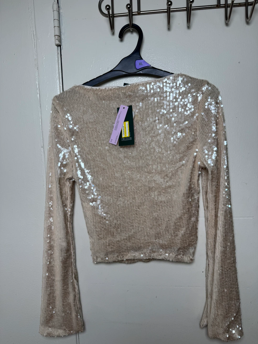 Wild Fable Women's Sequin Long Sleeve Top XS - photo 2