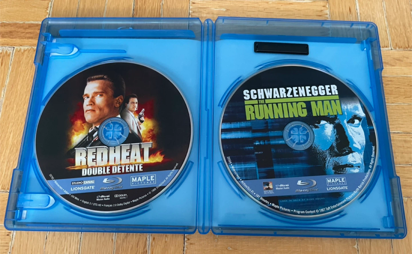 Red Heat / The Running Man Blu Ray Set - photo 2