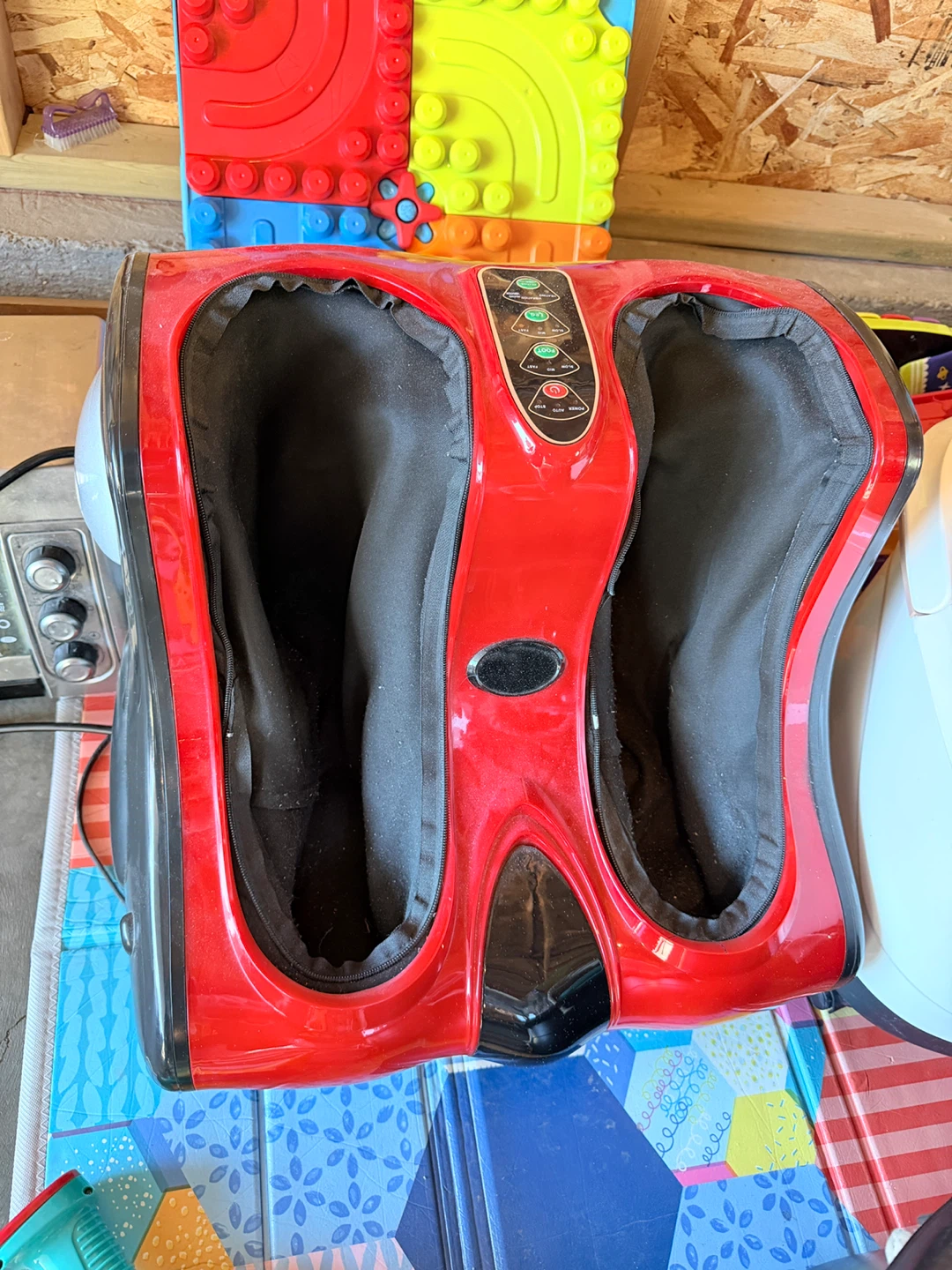 Red Shiatsu Foot Massager Machine