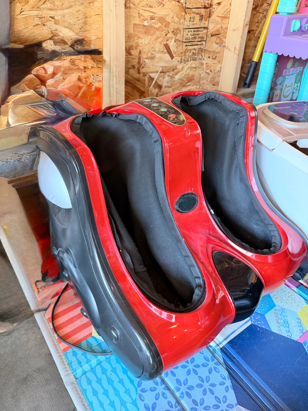 Red Shiatsu Foot Massager Machine - photo 2