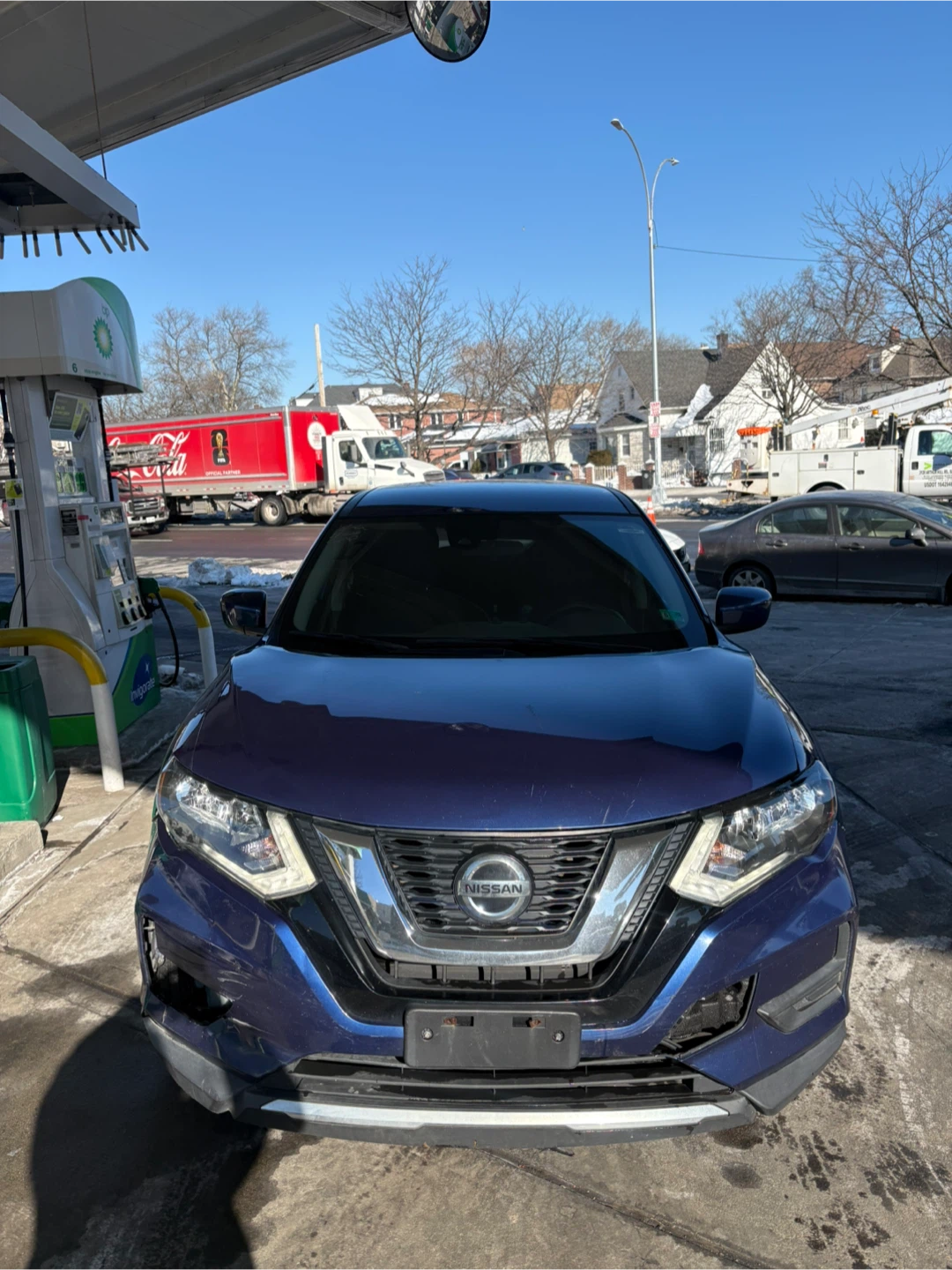Blue Nissan Rogue SUV 2019