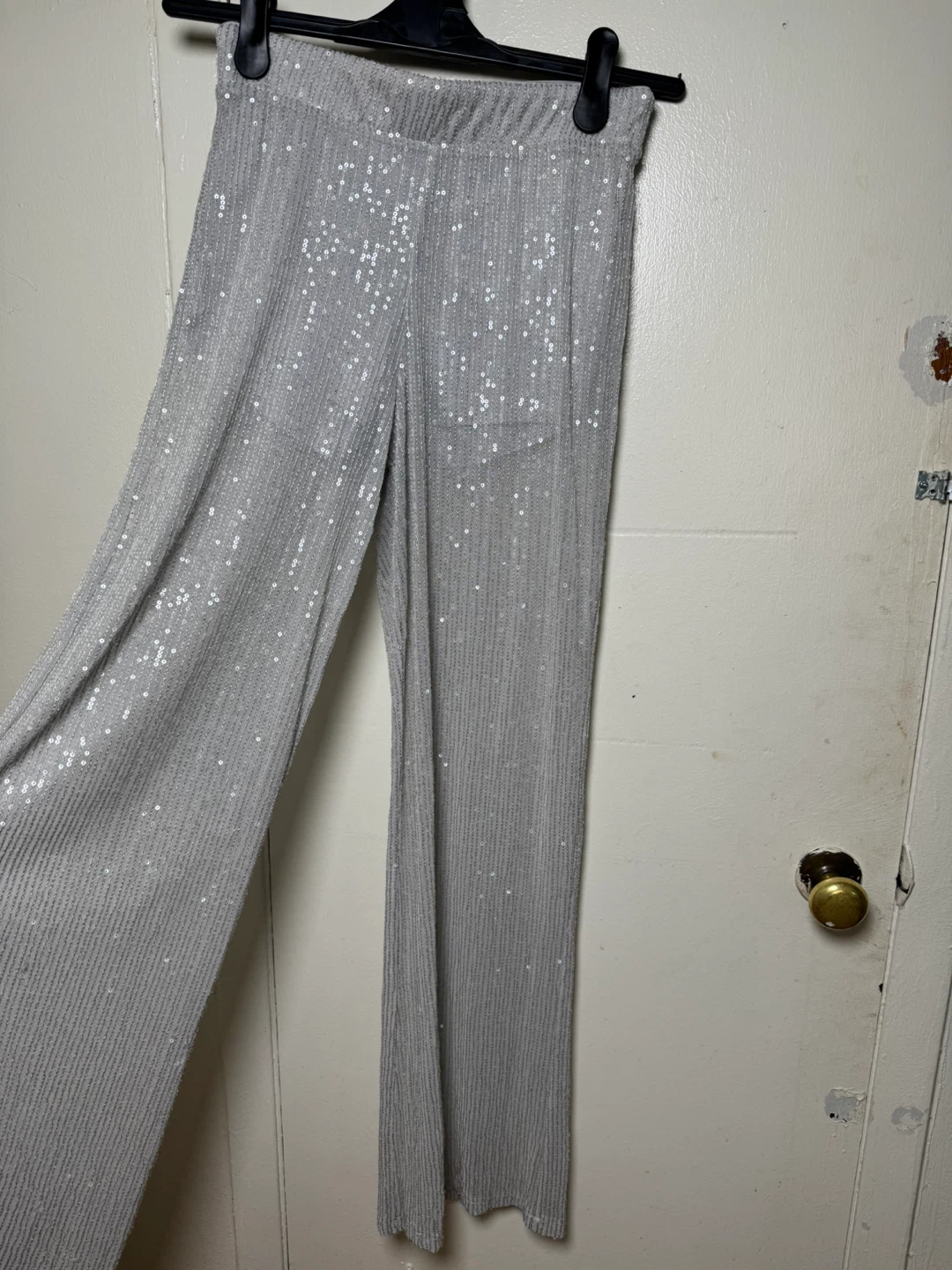 Wild Fable Women's Sequin Pants Silver Size Medium - photo 2