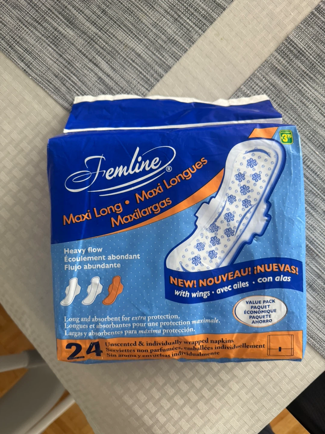 Femline Maxi Long Pads - 24 Count