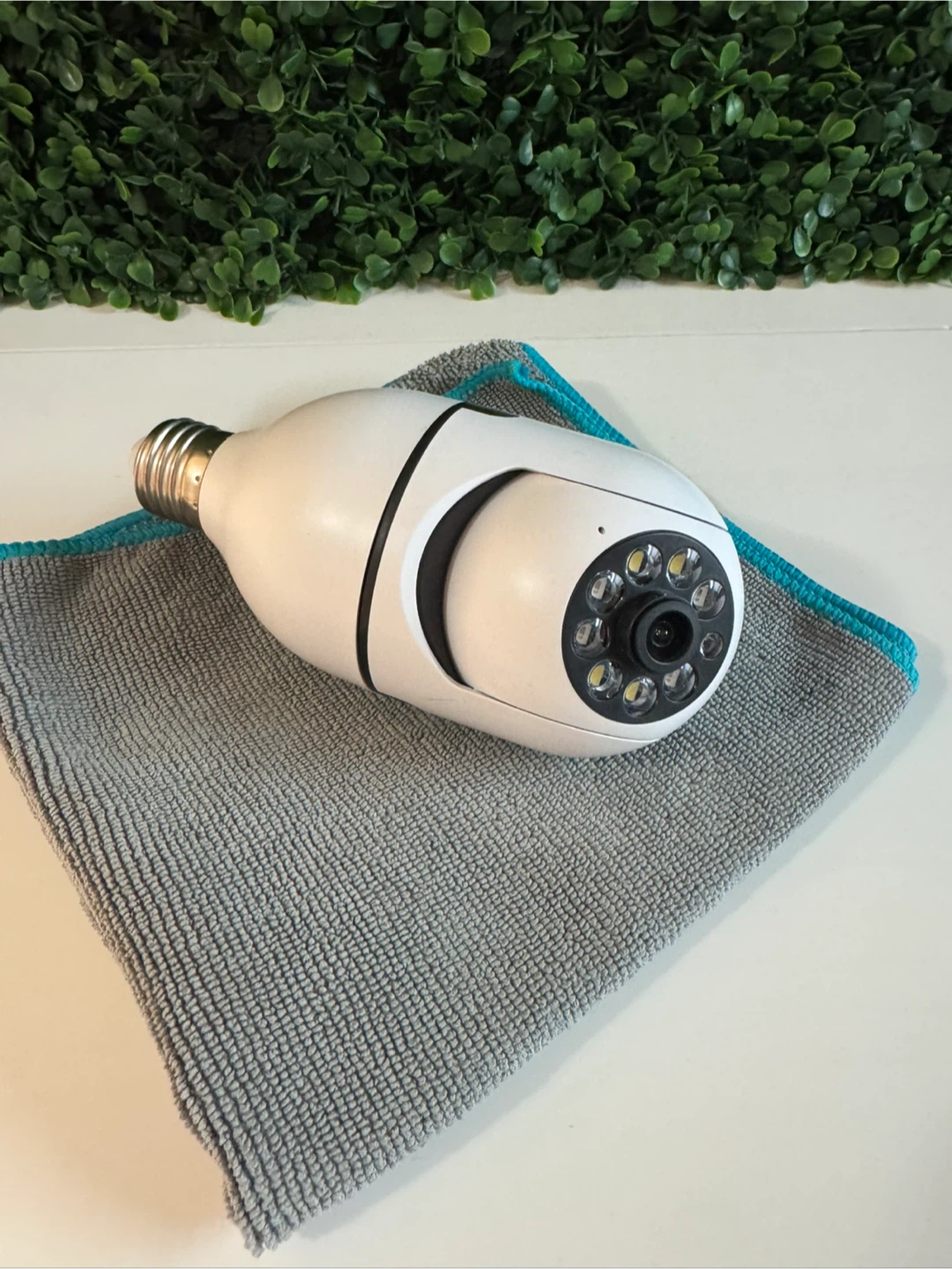 White Bulb Security Camera