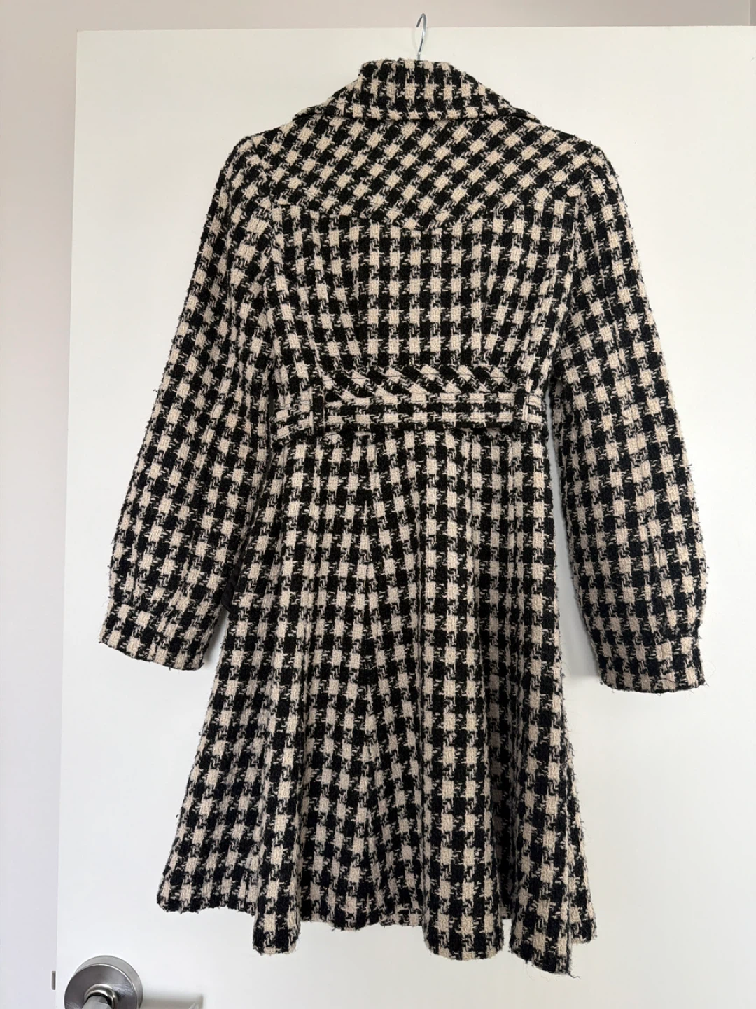 NICE CLAUP Houndstooth Belted Coat - photo 3